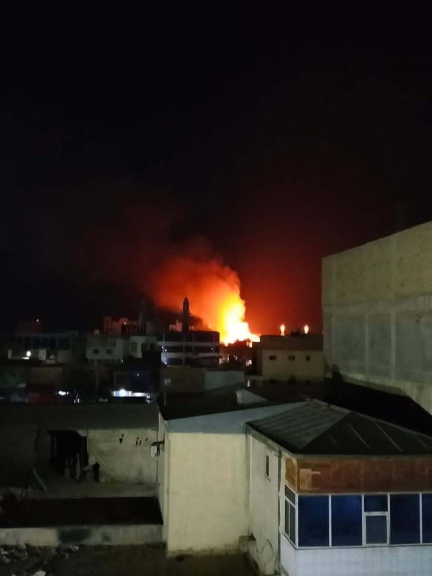 منابع از وقوع یک آتش‌سوزی گسترده در استان قندز خبر دادند