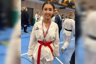 دختر تکواندوکار افغانستانی در ناروی مدال نقره کسب کرد